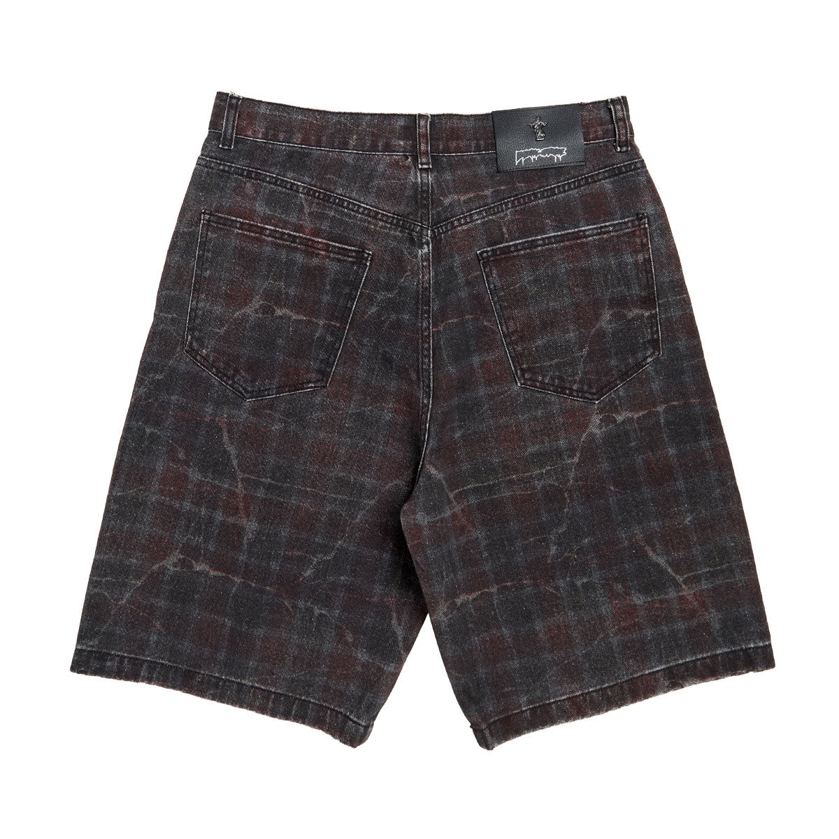 Fucking Awesome Miller Plaid Denim Shorts - Red Plaid image 2