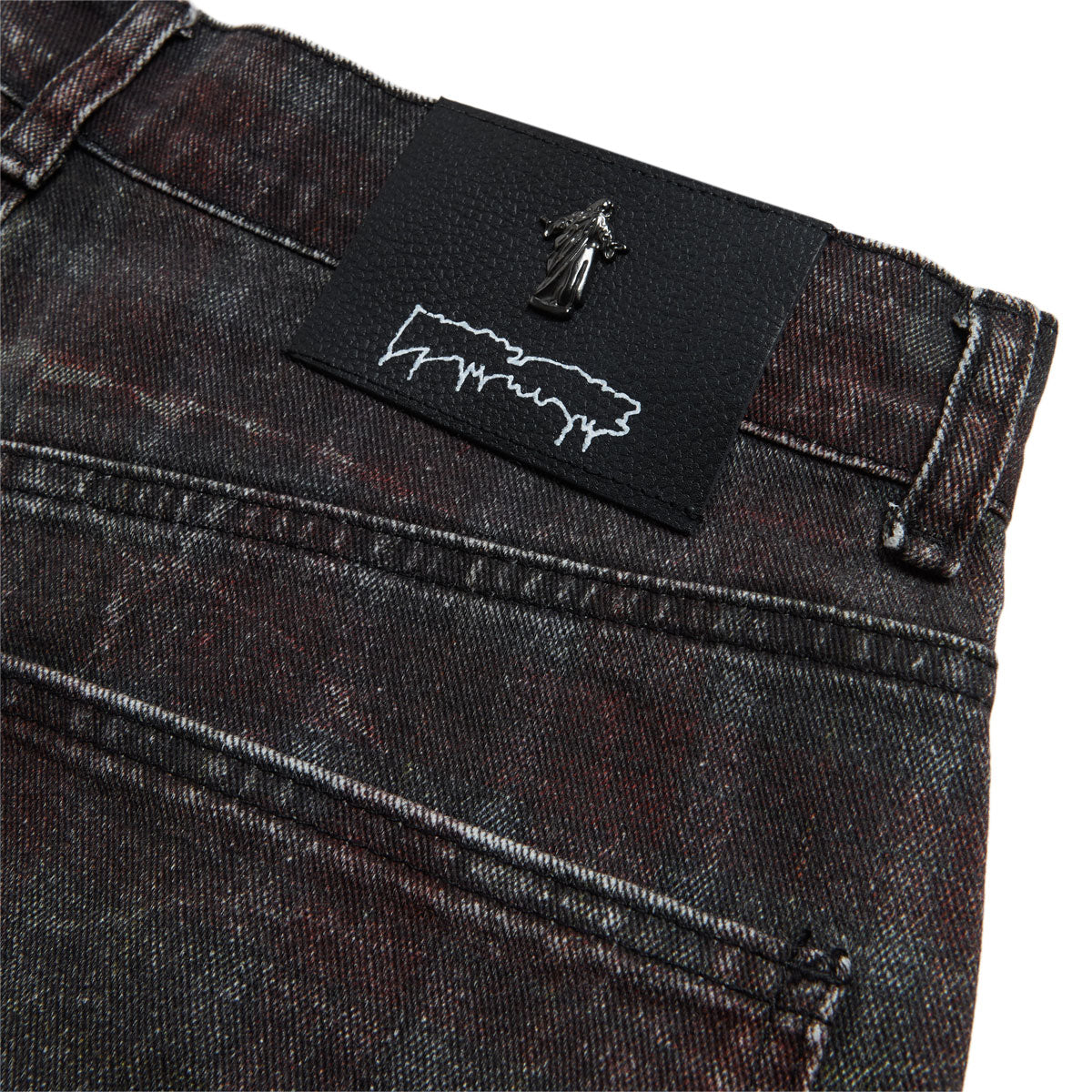 Fucking Awesome Miller Plaid Denim Shorts - Red Plaid image 3