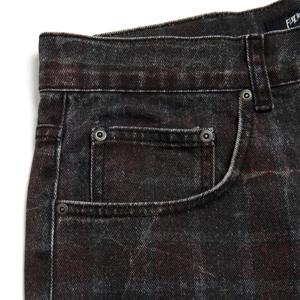 Fucking Awesome Miller Plaid Denim Shorts - Red Plaid image 4