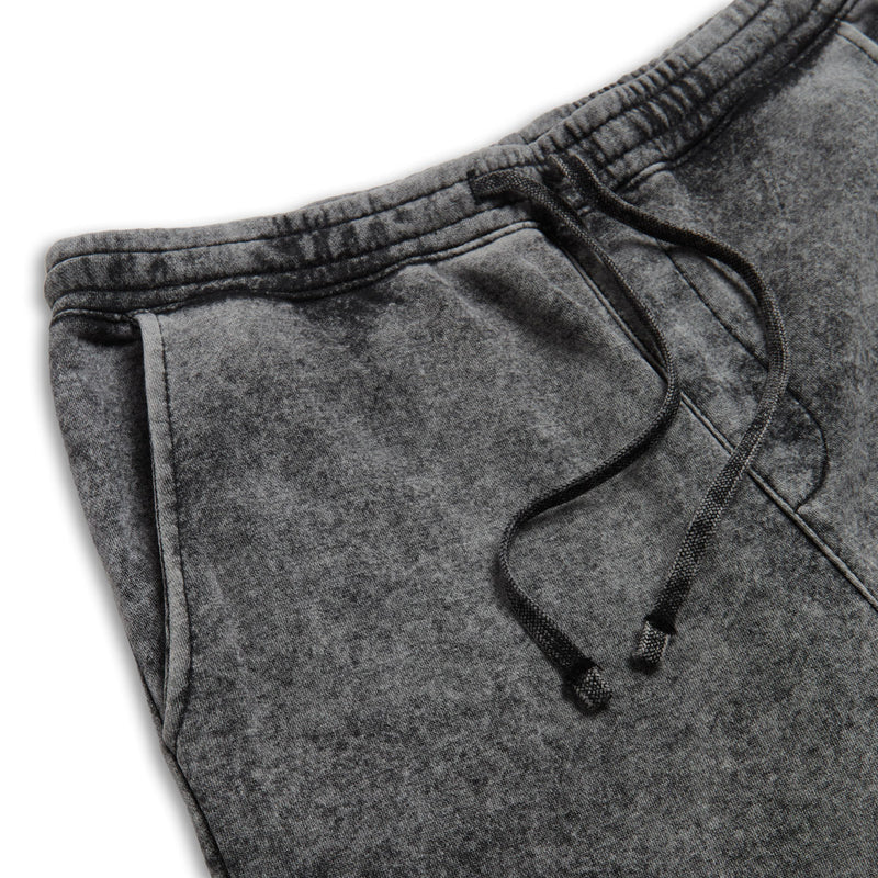 CCS Logo Rubber Patch Sweatpants - Mineral Wash Black
