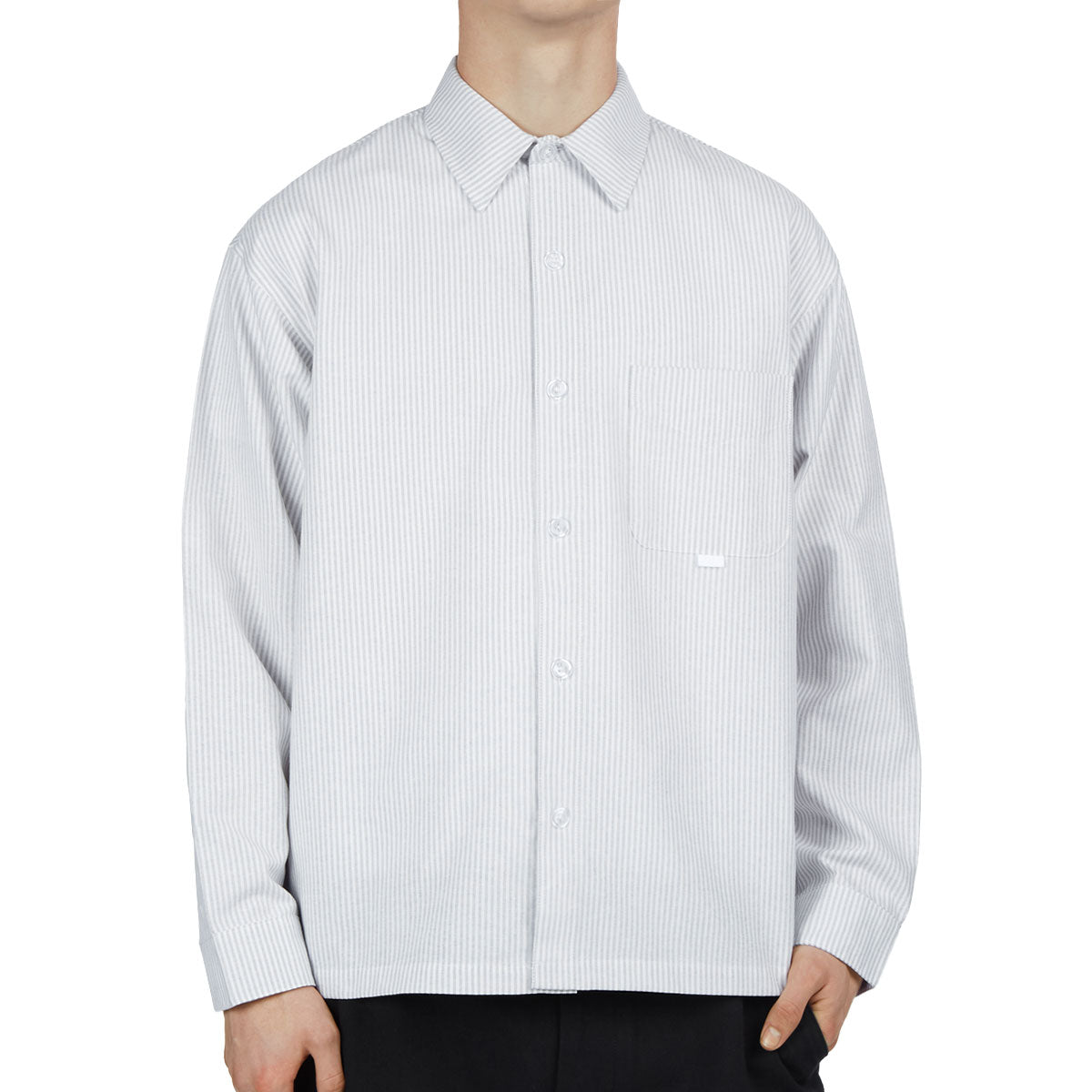 CCS Box Oxford Shirt - Grey Stripe image 1