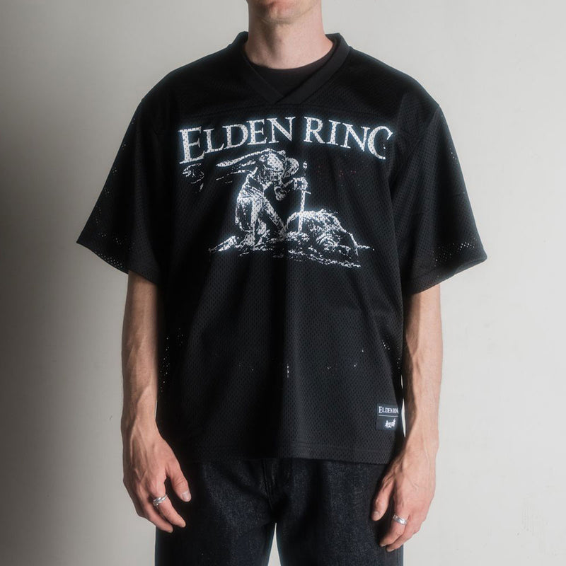 Welcome x Elden Ring Tarnished Mesh Football Jersey - Black