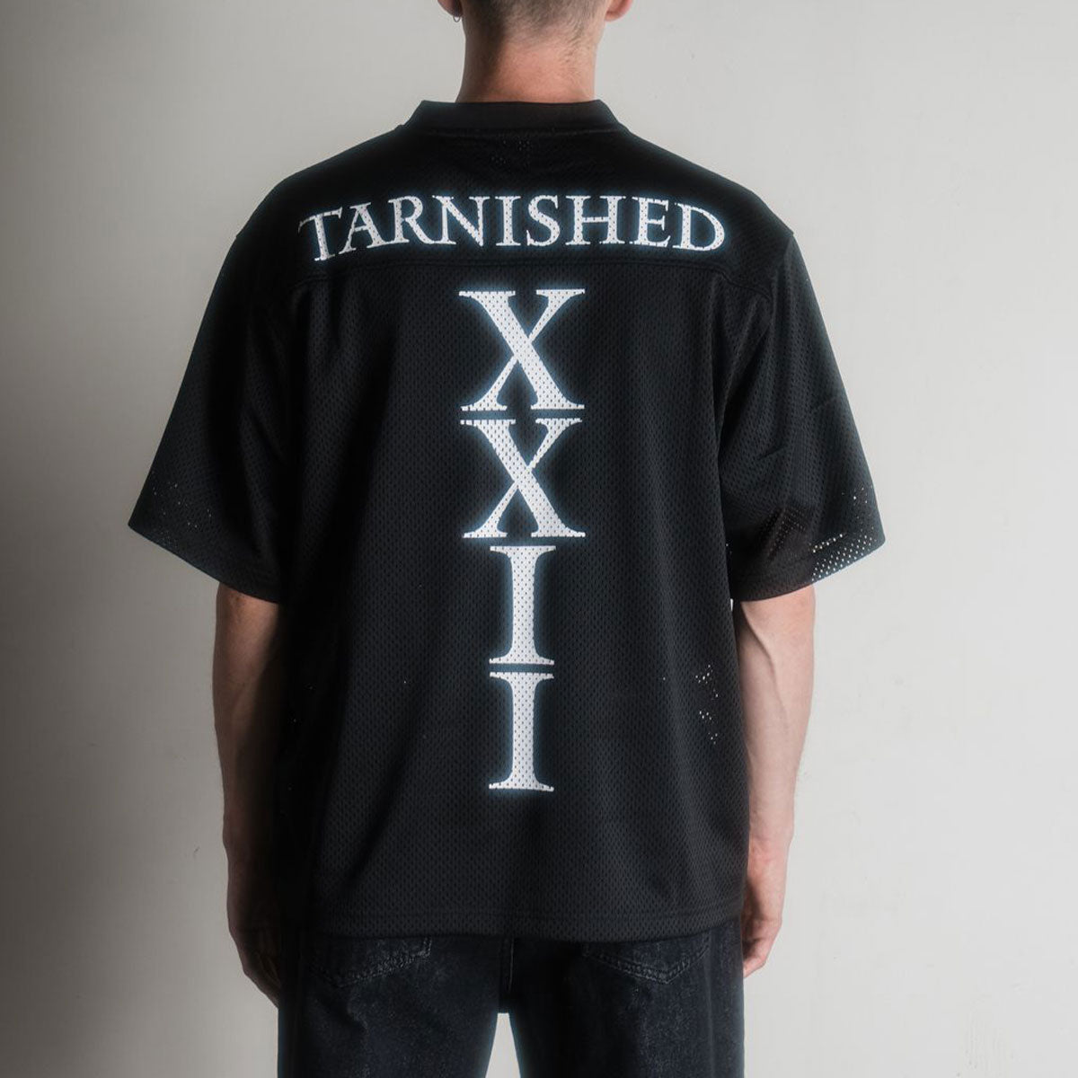 Welcome x Elden Ring Tarnished Mesh Football Jersey - Black image 6