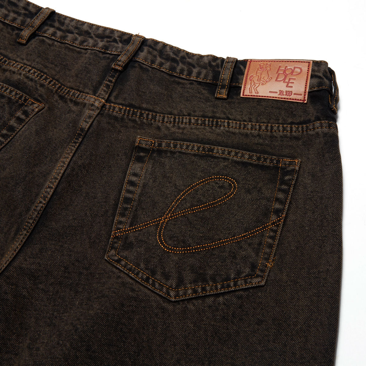 Hoddle Ranger Jeans - Brown Acid Wash image 4