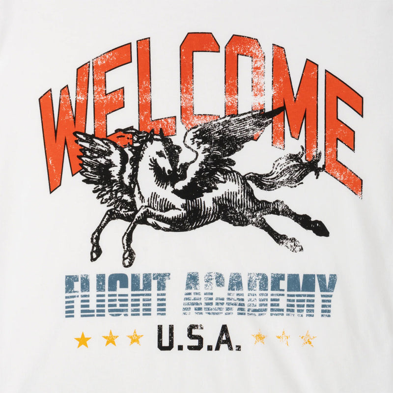 Welcome Pegasus Garment-Dyed T-Shirt - White
