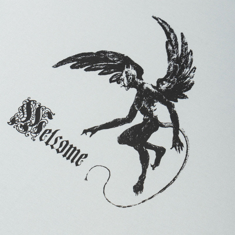 Welcome Scatter Ringer Knit T-Shirt - Mist/Black