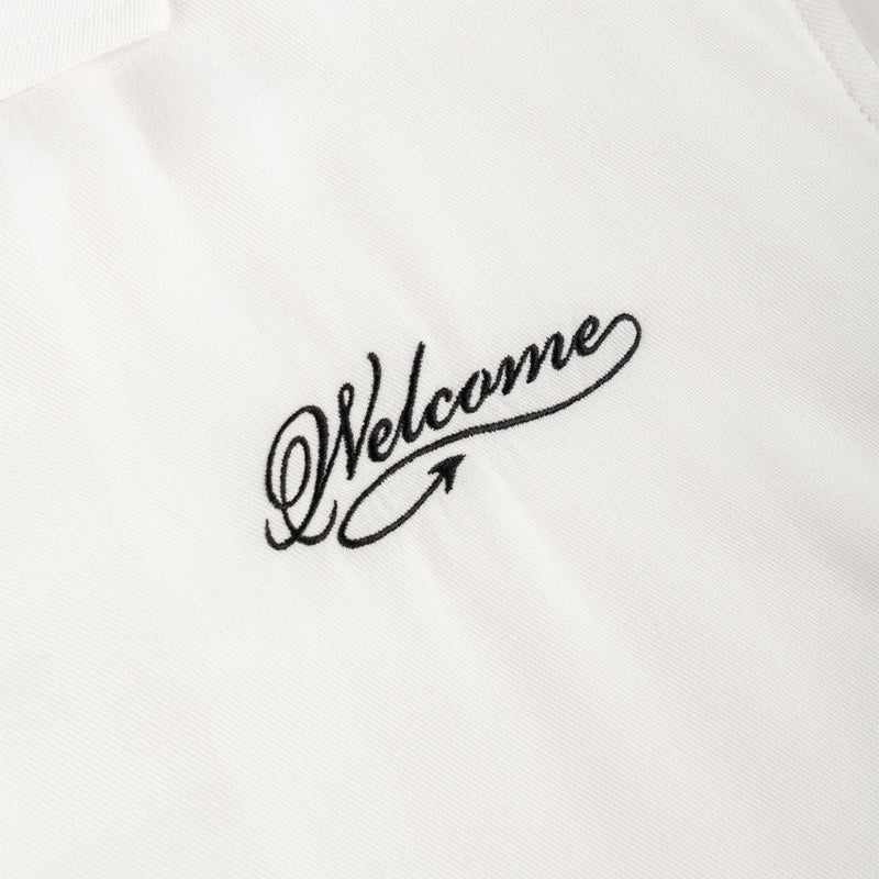 Welcome Torment Printed Linen Shirt - White