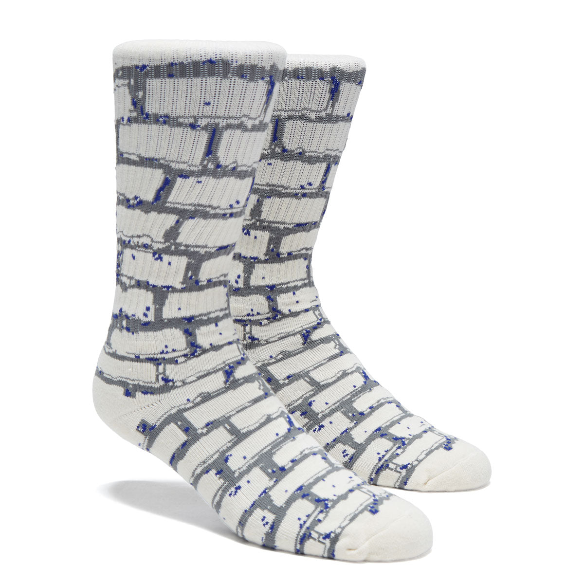 WKND Brick Socks - Cream/Charcoal/Navy image 2