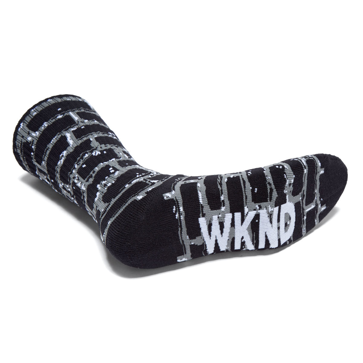 WKND Brick Socks - Black/Charcoal/Light Grey image 3