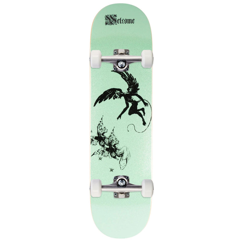 Welcome Paradox Nick Garcia Skateboard Complete - Mint Glitter - 8.38