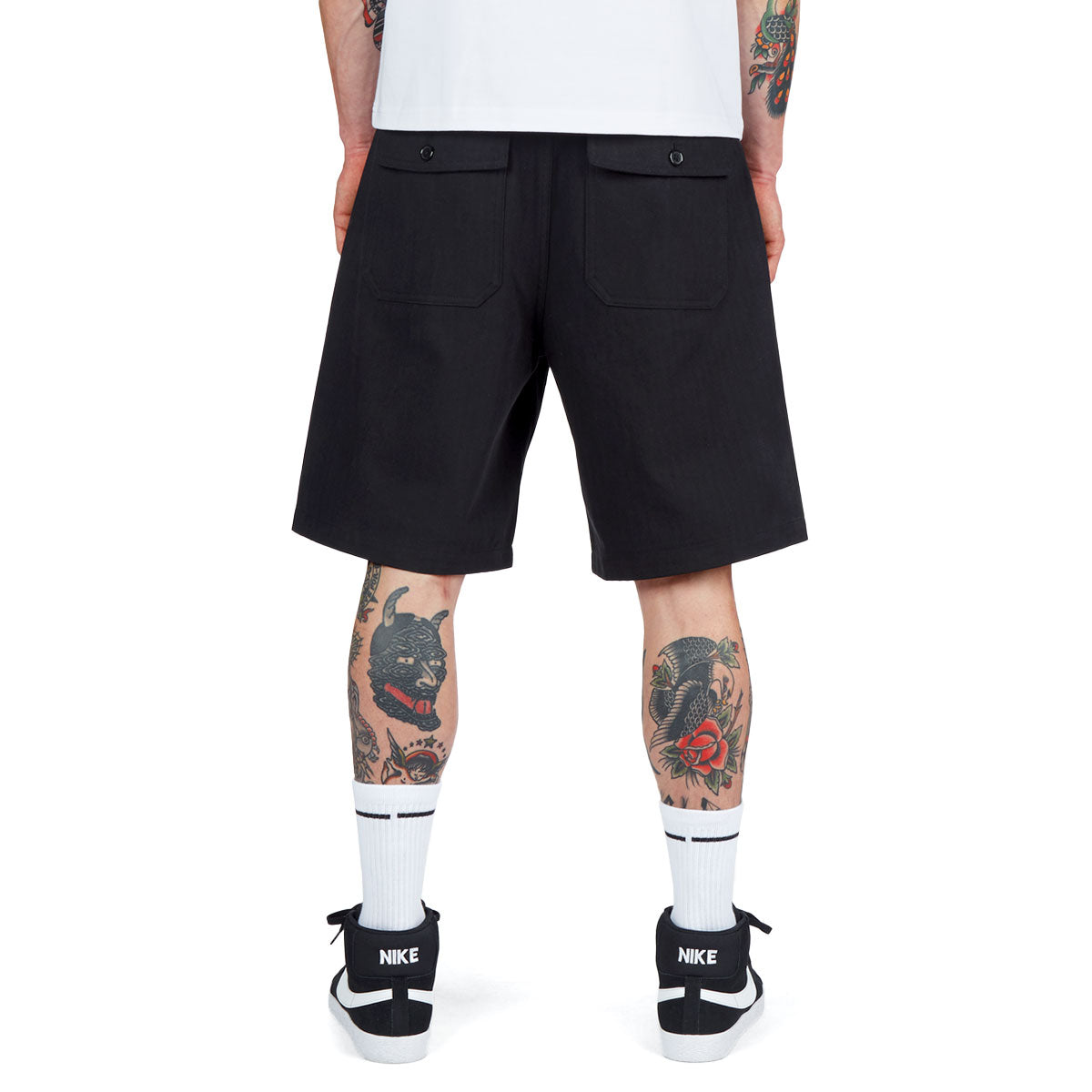 CCS Surplus Herringbone Shorts - Black image 5