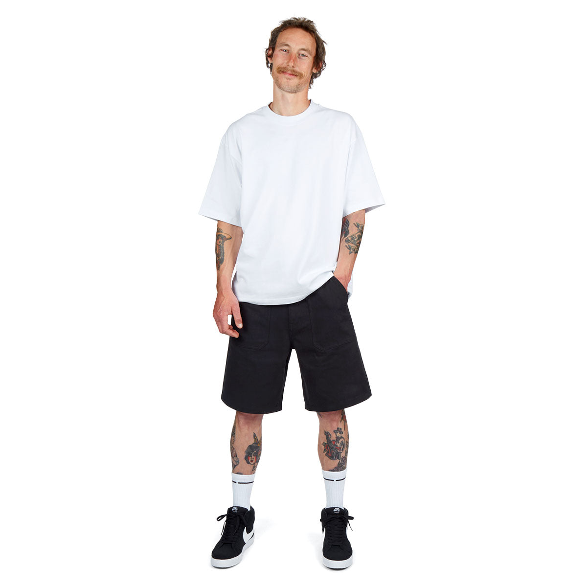 CCS Surplus Herringbone Shorts - Black image 4