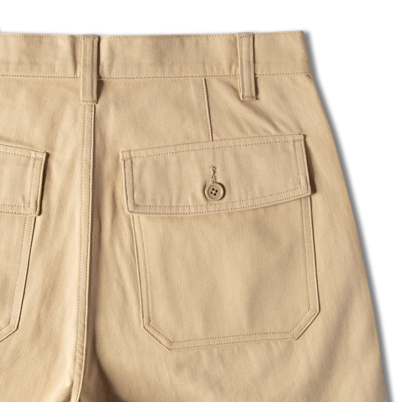 CCS Surplus Herringbone Shorts - Khaki
