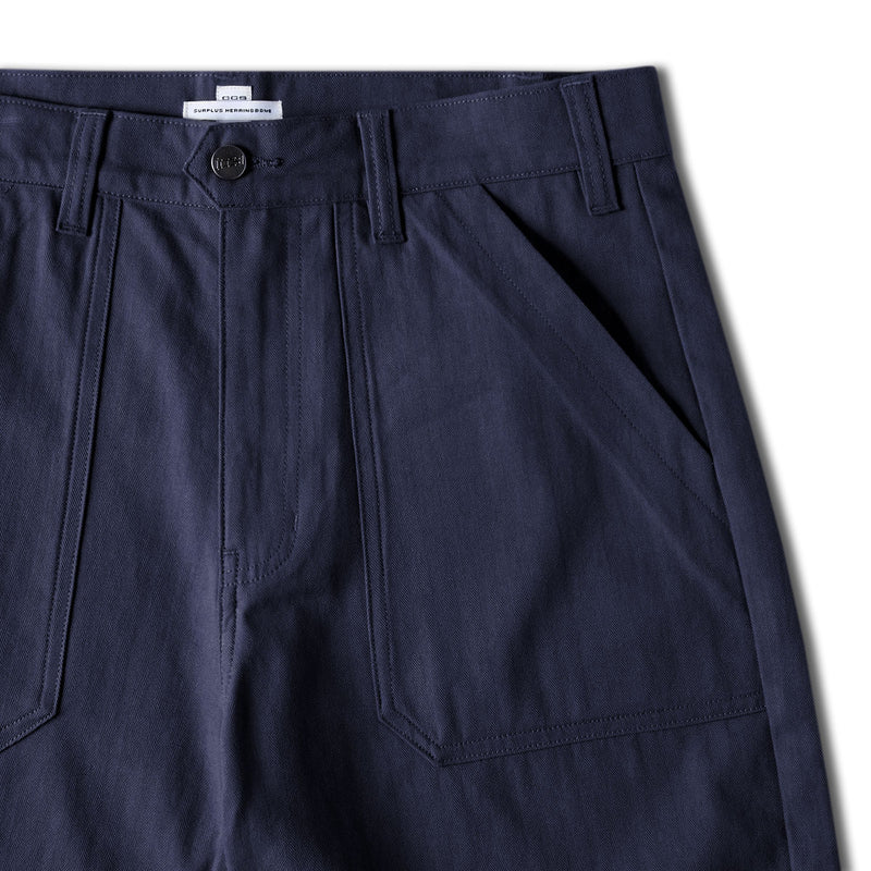 CCS Surplus Herringbone Shorts - Navy