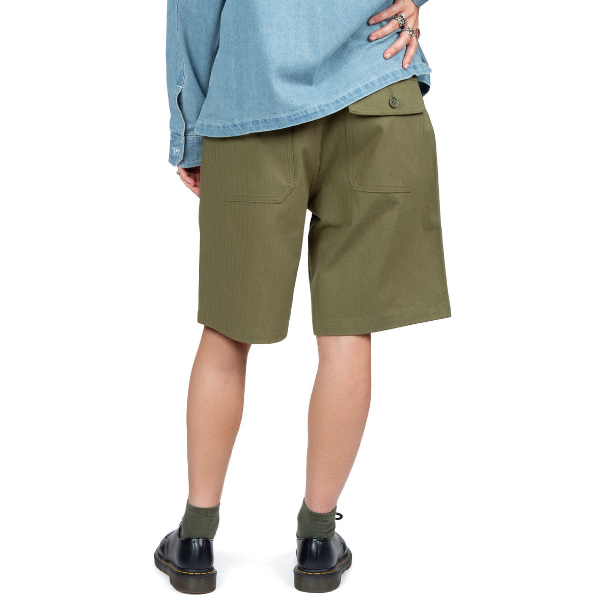 CCS Surplus Herringbone Shorts - Olive image 10