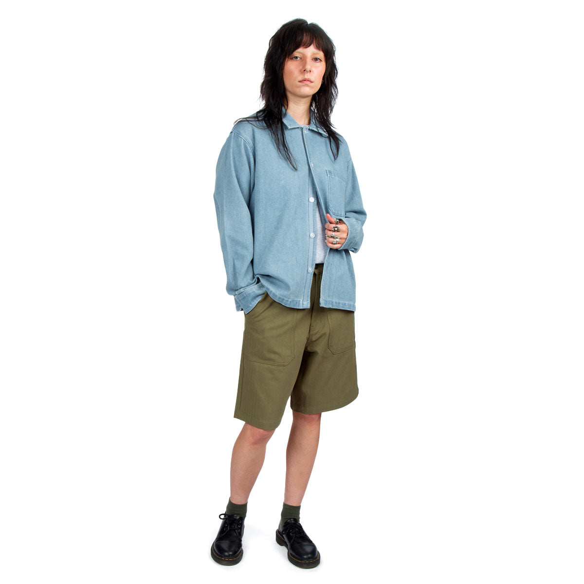 CCS Surplus Herringbone Shorts - Olive image 4