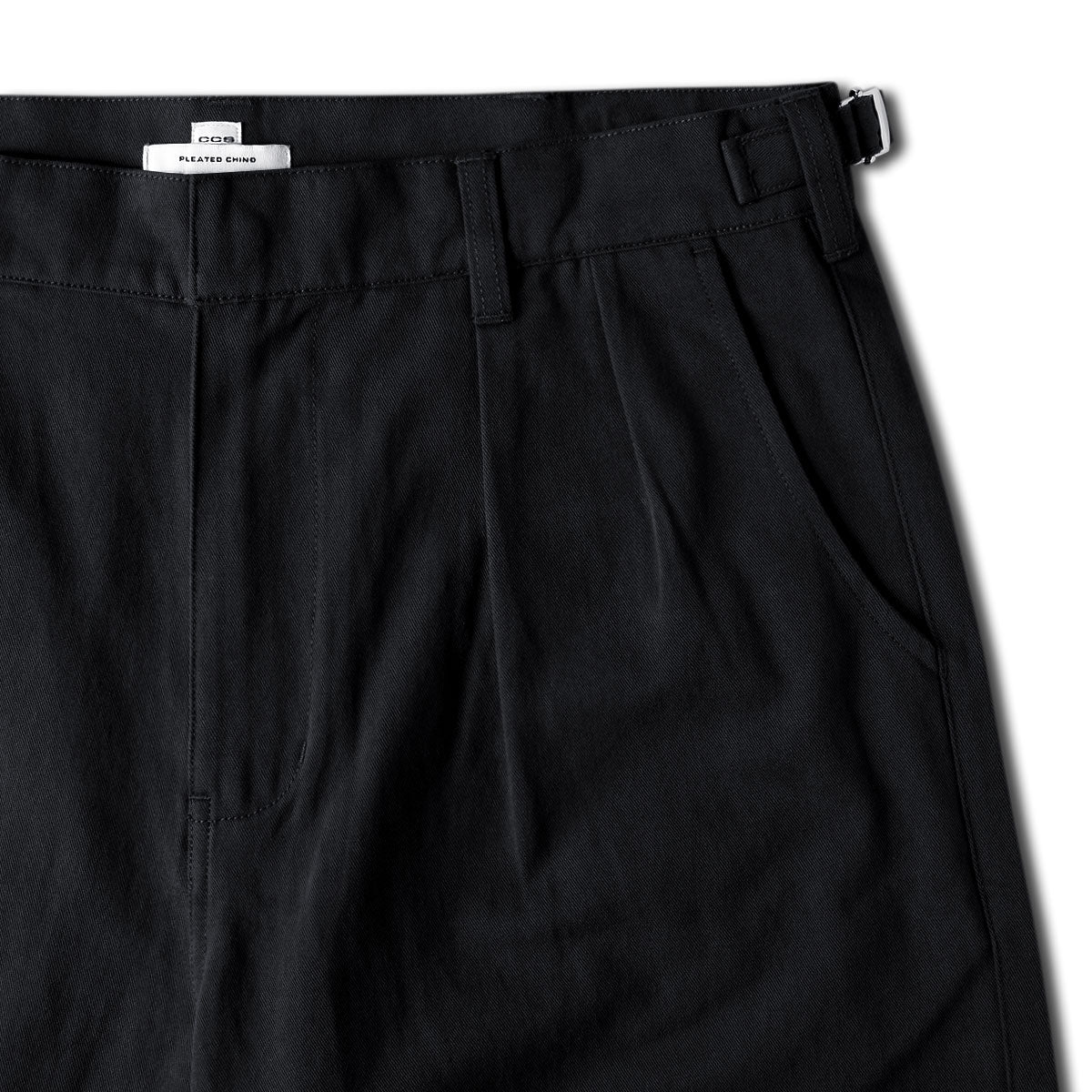 CCS Pleated Chino Shorts - Black image 8