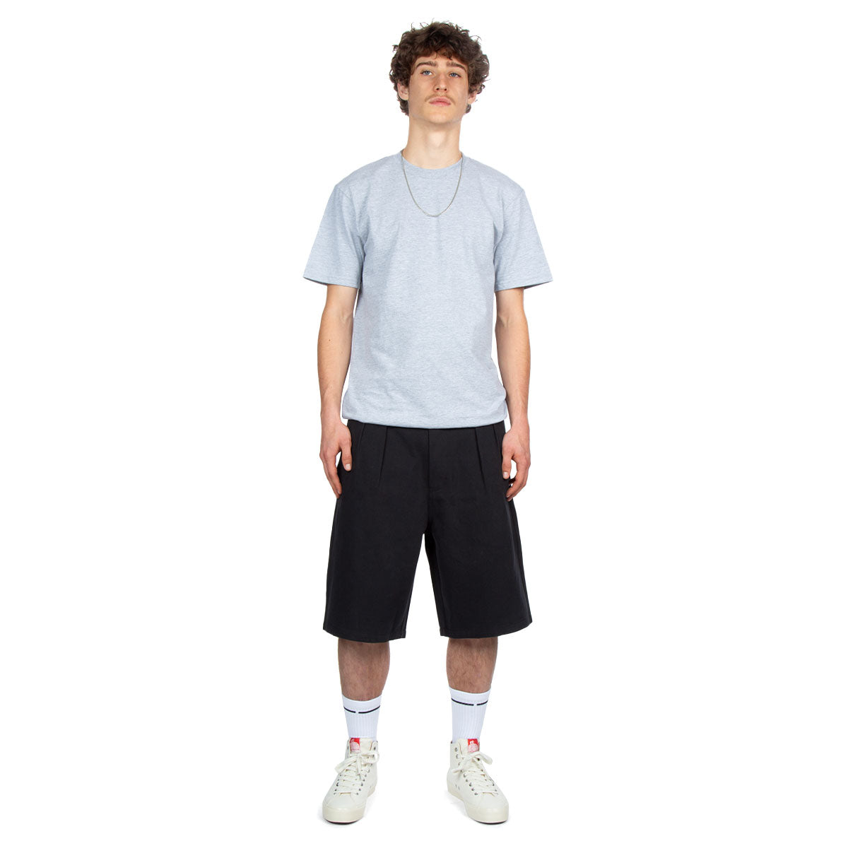 CCS Pleated Chino Shorts - Black image 4