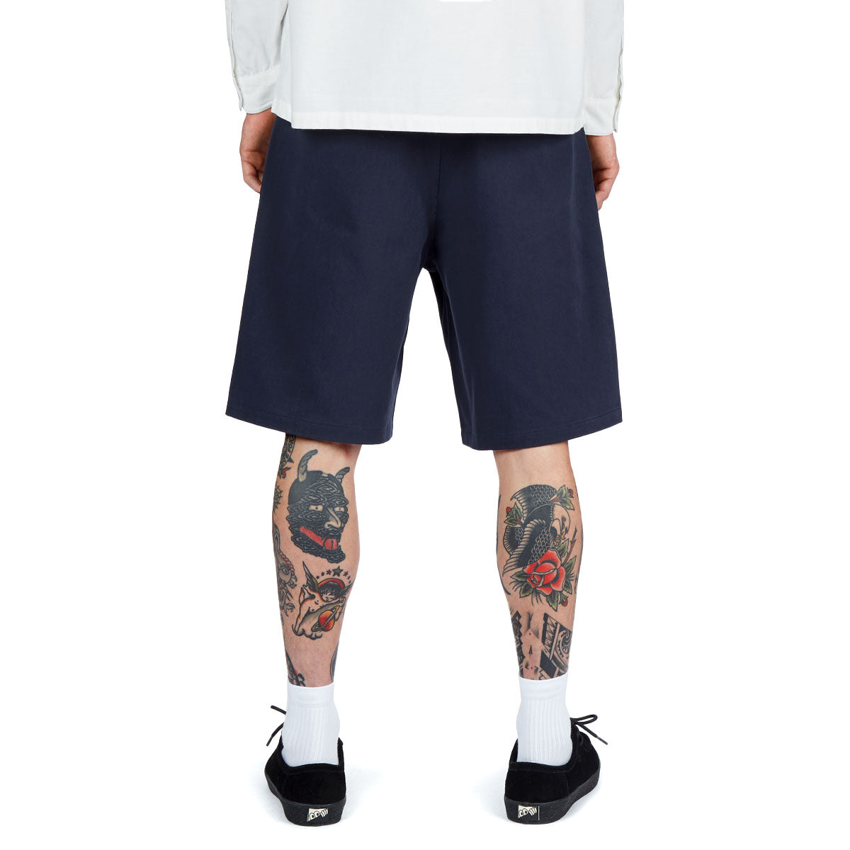 CCS Pleated Chino Shorts - Navy image 5