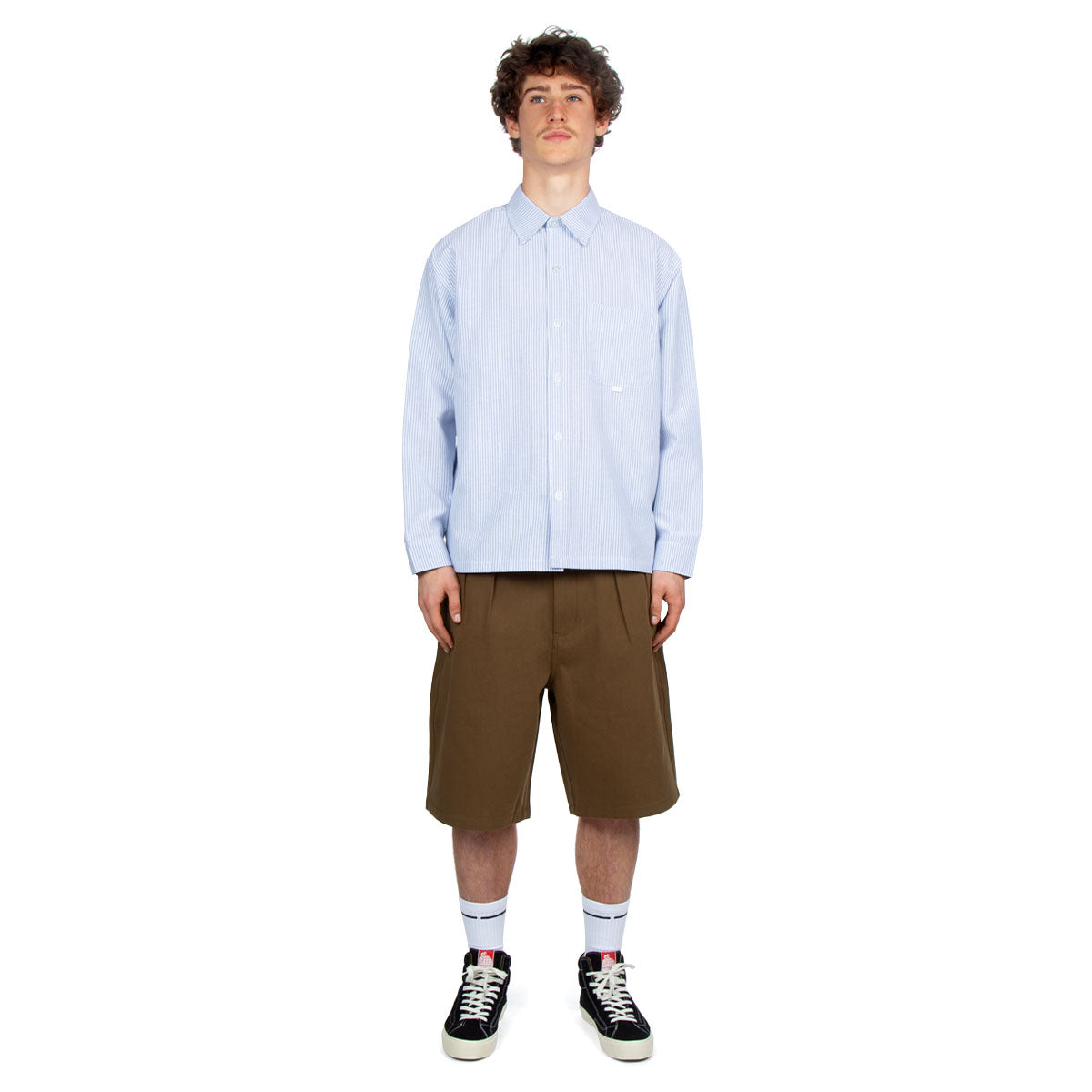 CCS Pleated Chino Shorts - Brown image 4