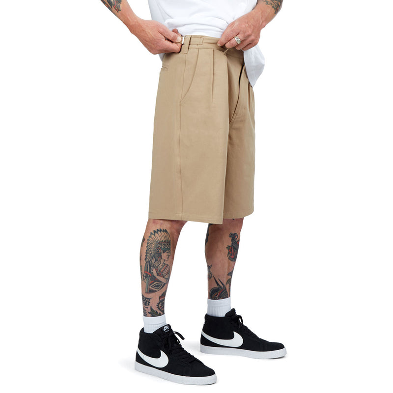 CCS Pleated Chino Shorts - Khaki