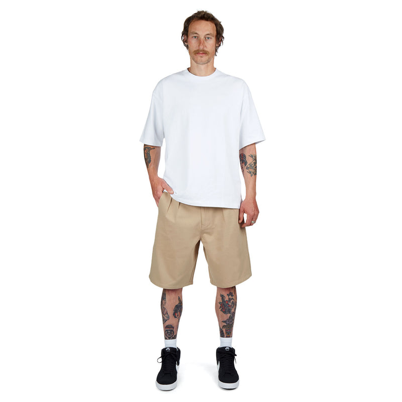 CCS Pleated Chino Shorts - Khaki