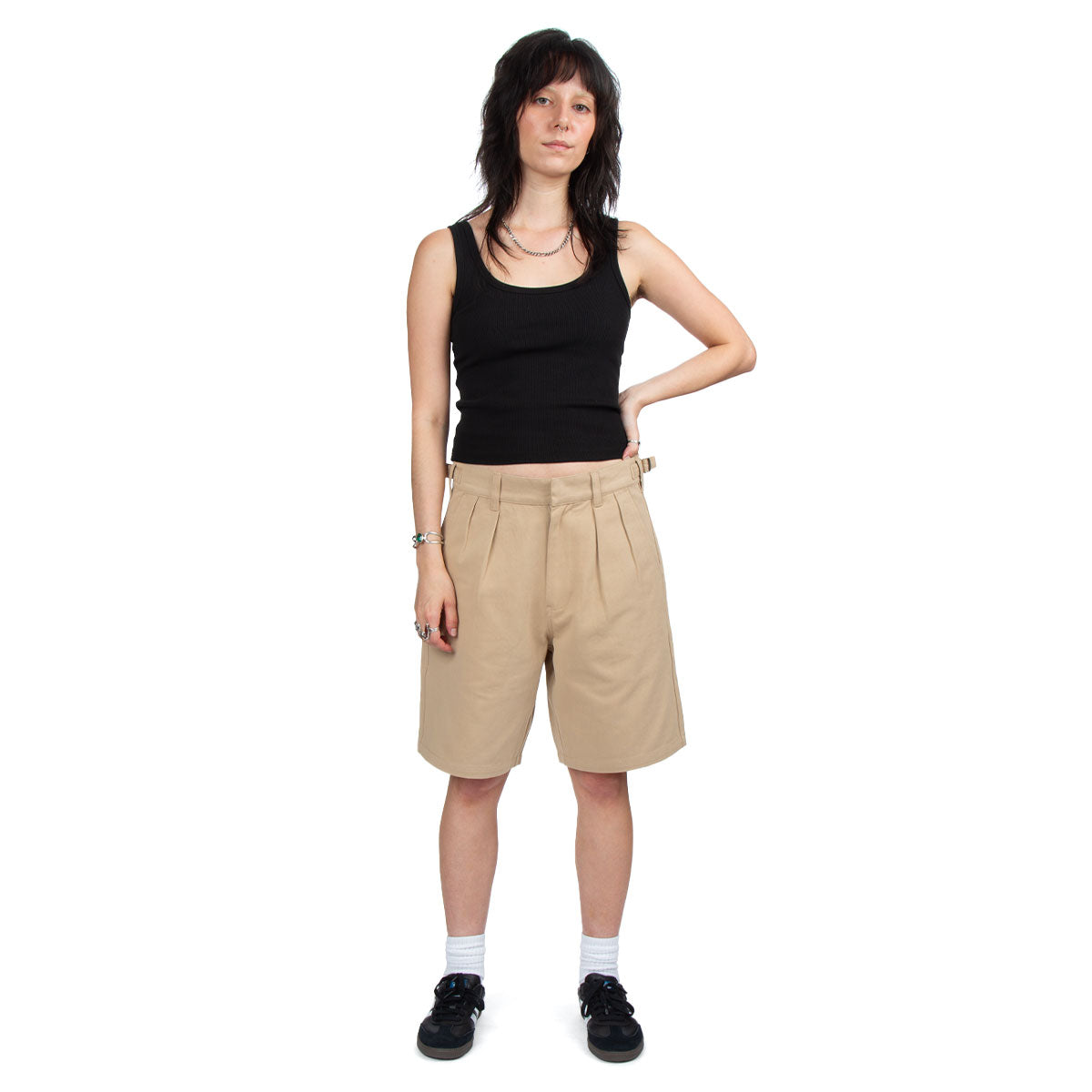 CCS Pleated Chino Shorts - Khaki image 5