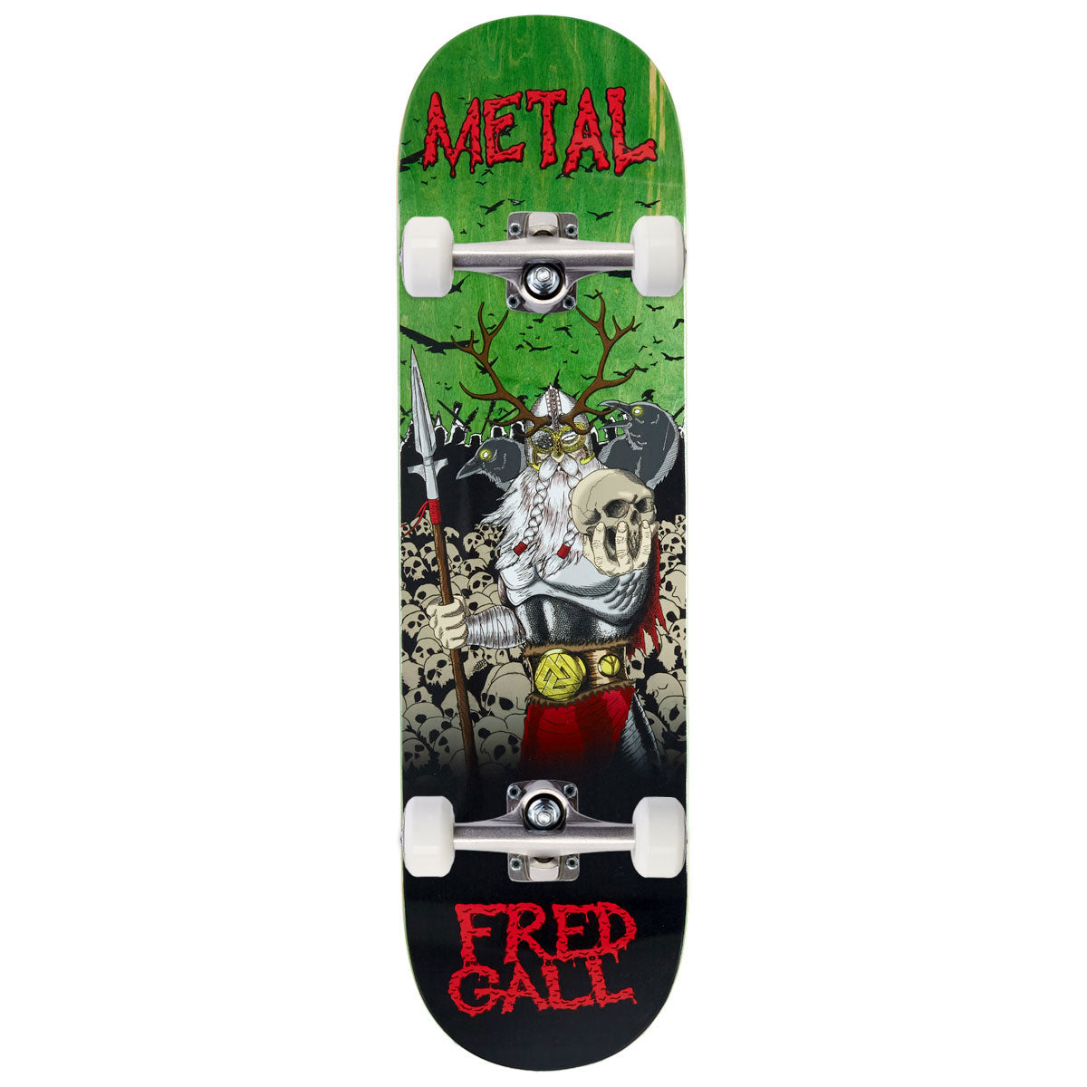 Metal Fred Gall Odin Skateboard Complete - 8.25