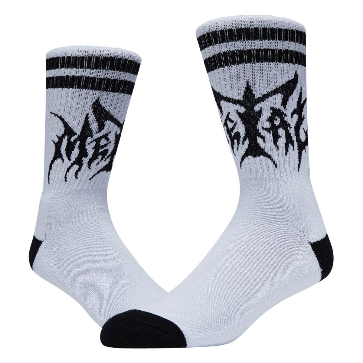 Metal Hesh Socks - White/Black image 2