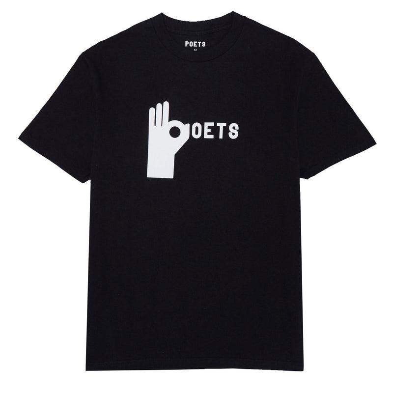 Poets Oh Lala Screened T-Shirt - Black