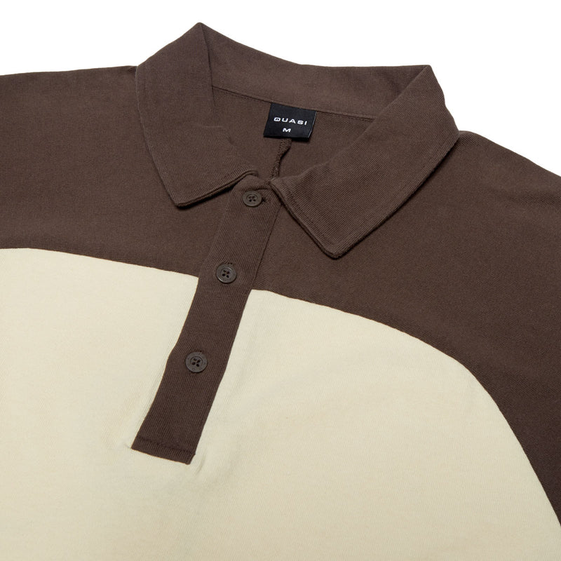 Quasi Leslie Raglan Polo Shirt - Earth