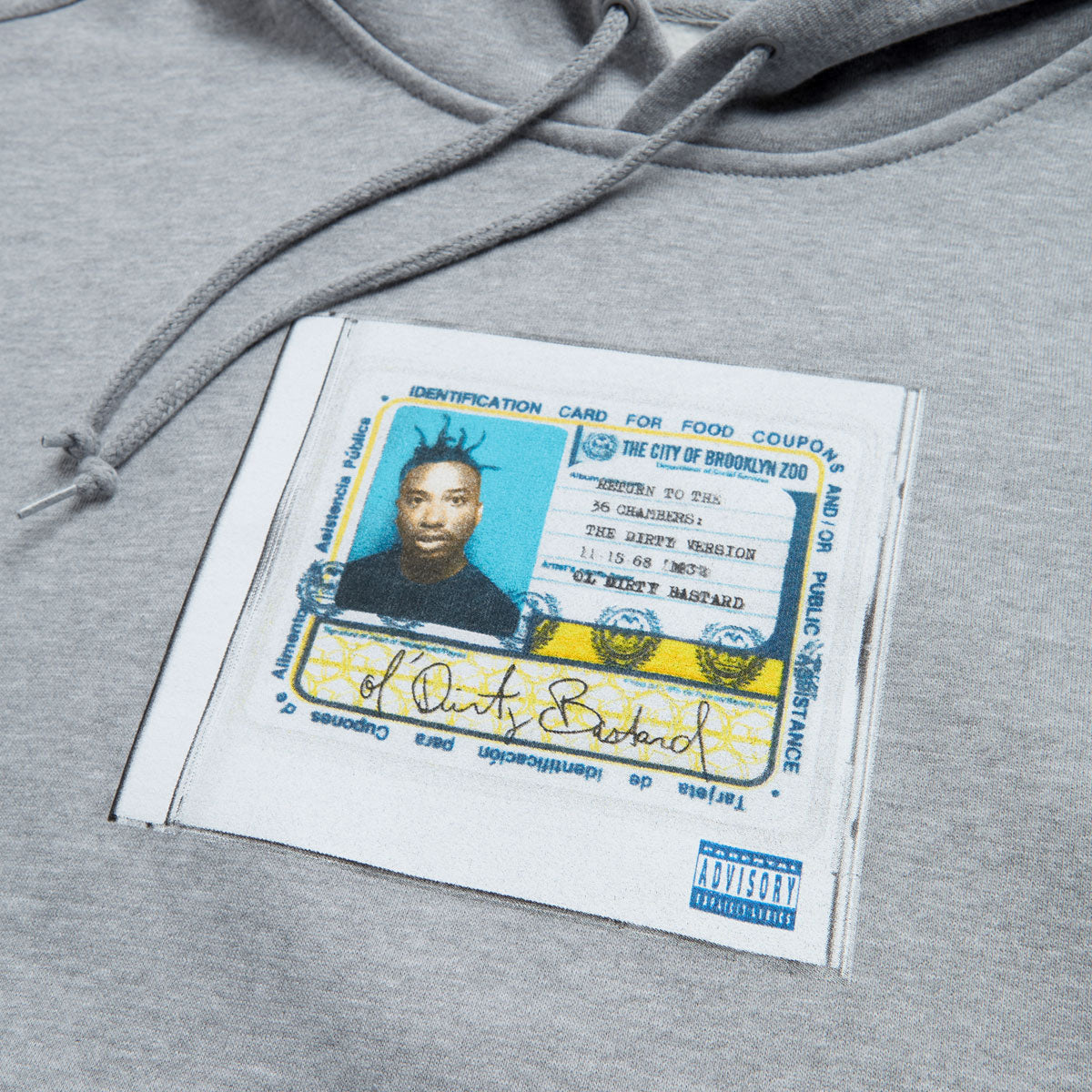 Color Bars x ODB CD Hoodie - Heather Grey image 3
