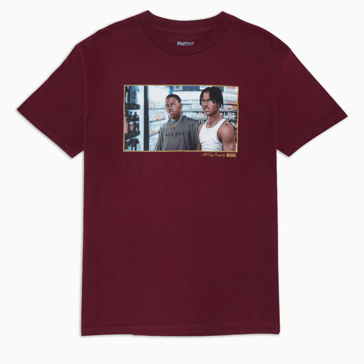 DGK Corner Store T-Shirt - Burgundy image 1