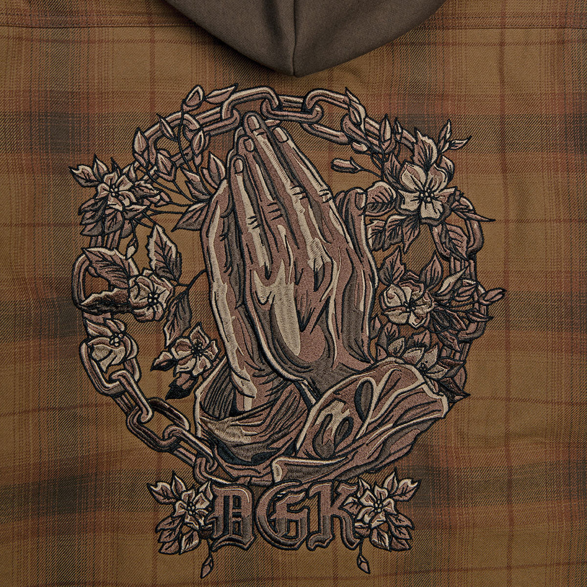DGK In Chains Flannel Shacket Jacket - Brown image 6