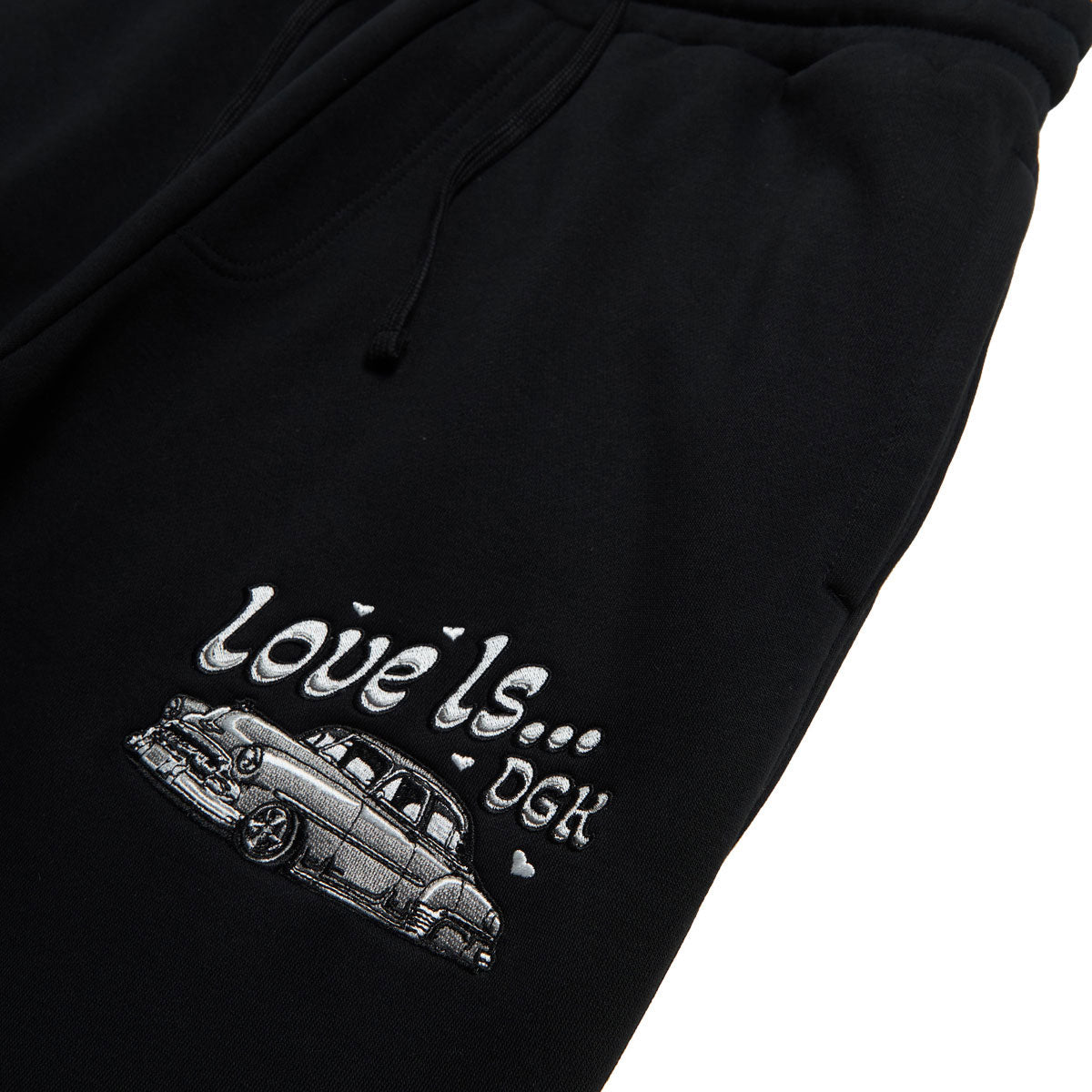 DGK Love Is... Fleece Pants - Black image 3