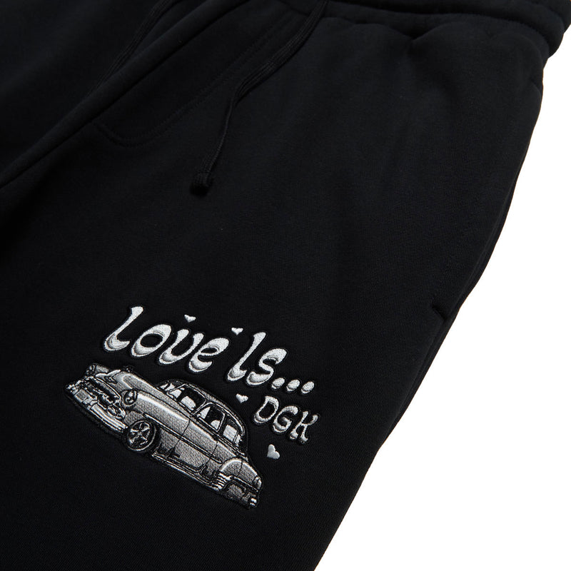 DGK Love Is... Fleece Sweatpants - Black