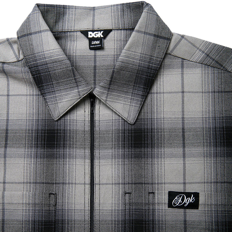 DGK Players Club Flannel Shirt - Gray