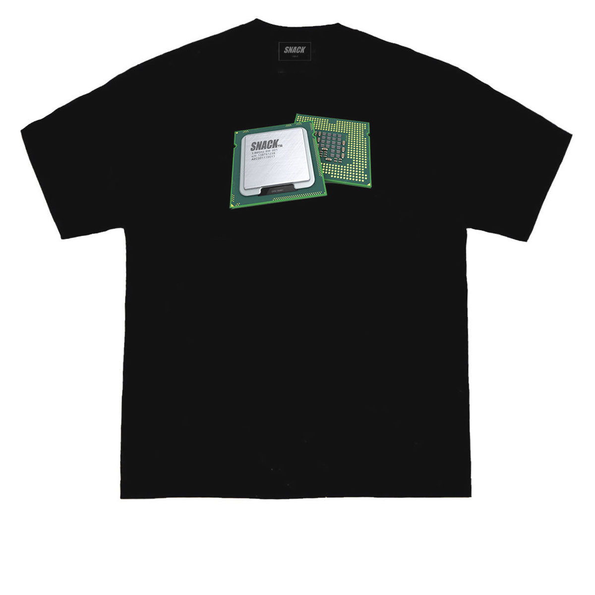 Snack Microchip T-Shirt - Black image 1