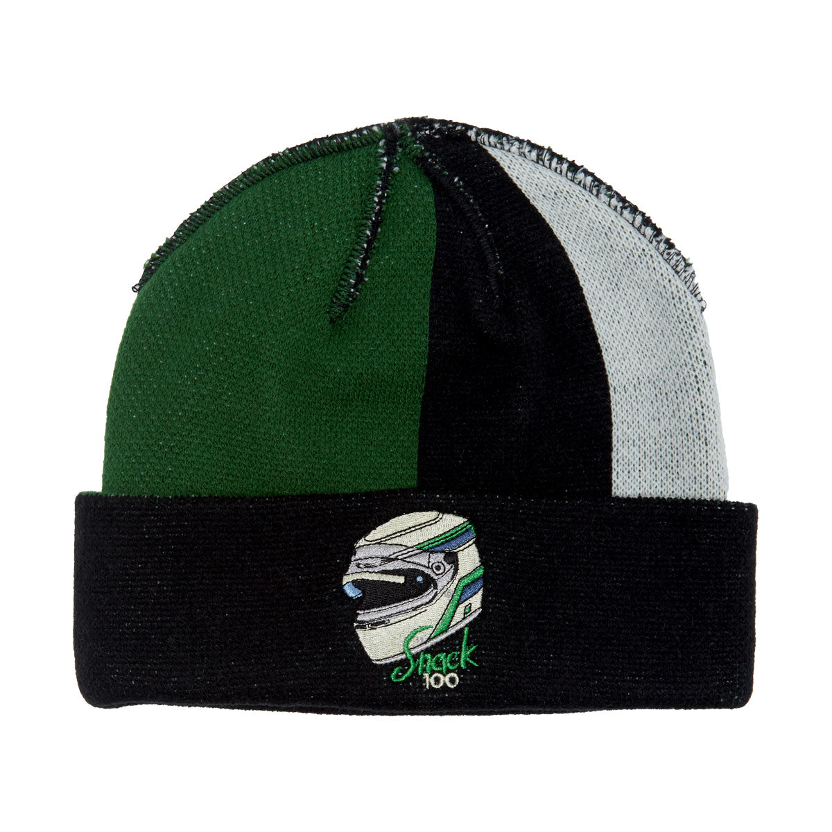 Snack 100 Beanie - Black/Green image 1