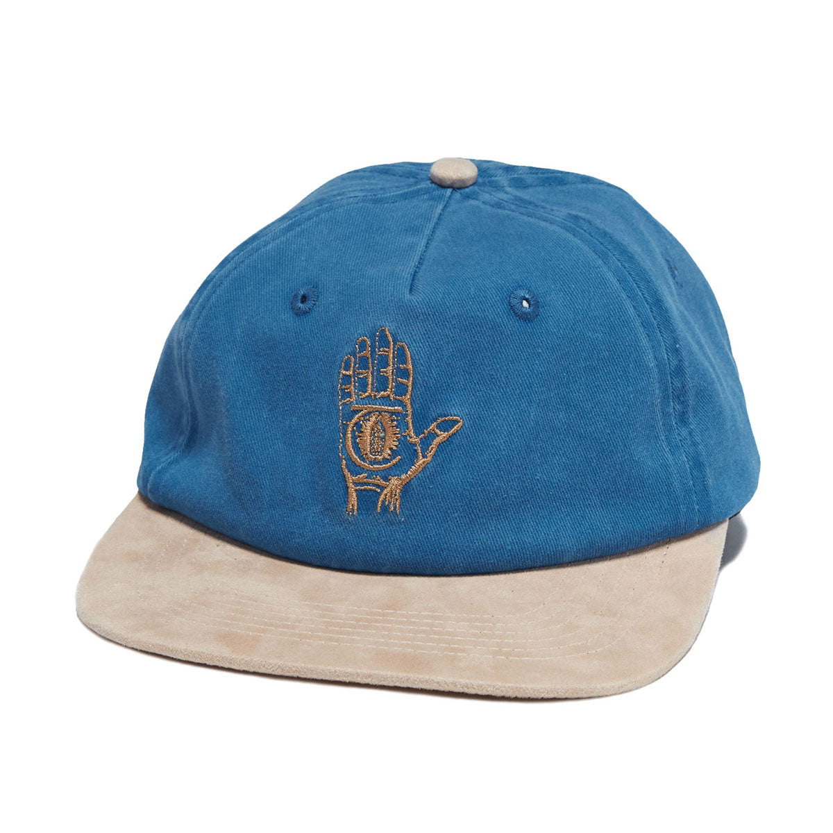 Theories Hand Of Theories Strapback Hat - Denim Blue/Brown image 1