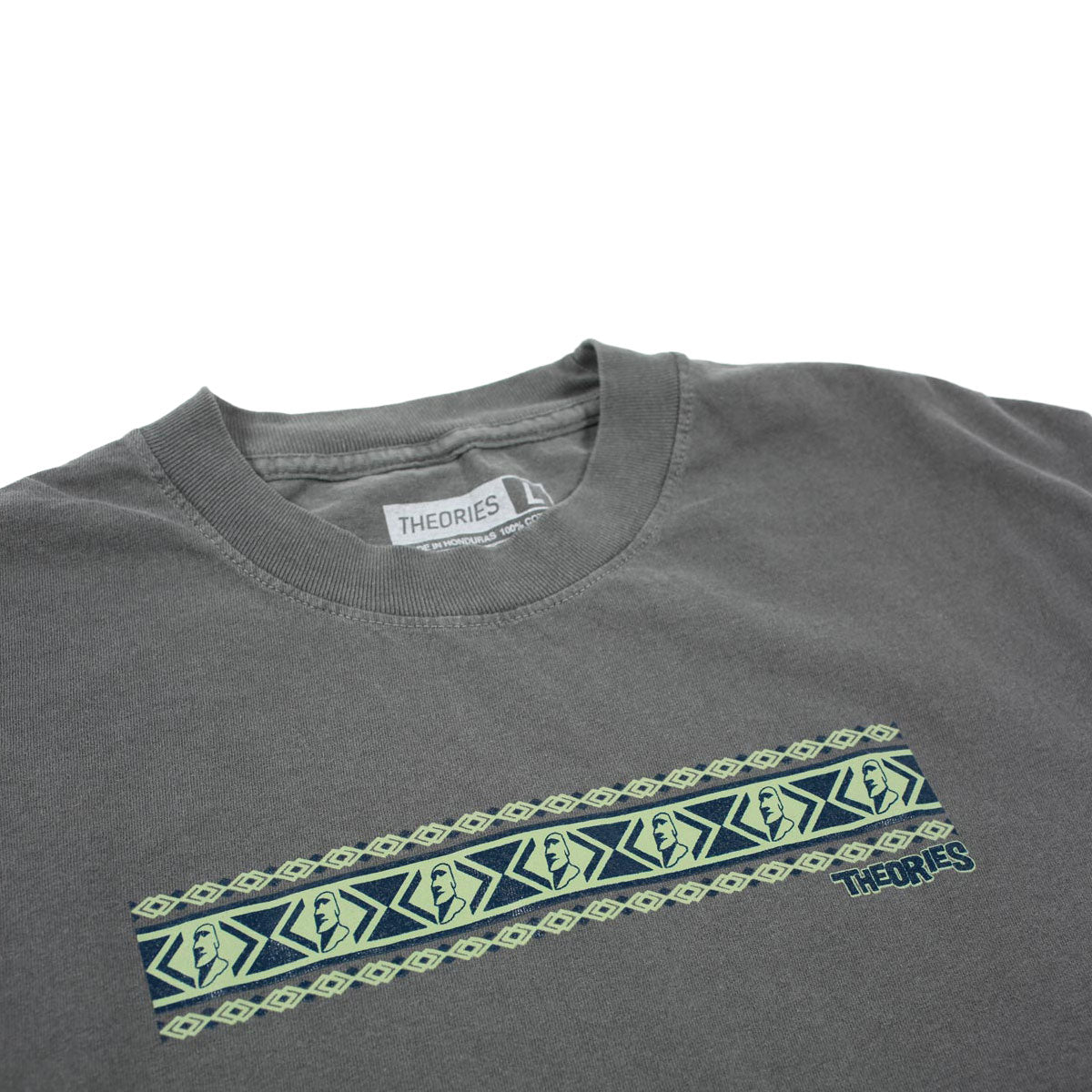 Theories Easter Island Vacation Garment Dyed T-Shirt - Washed Black image 2