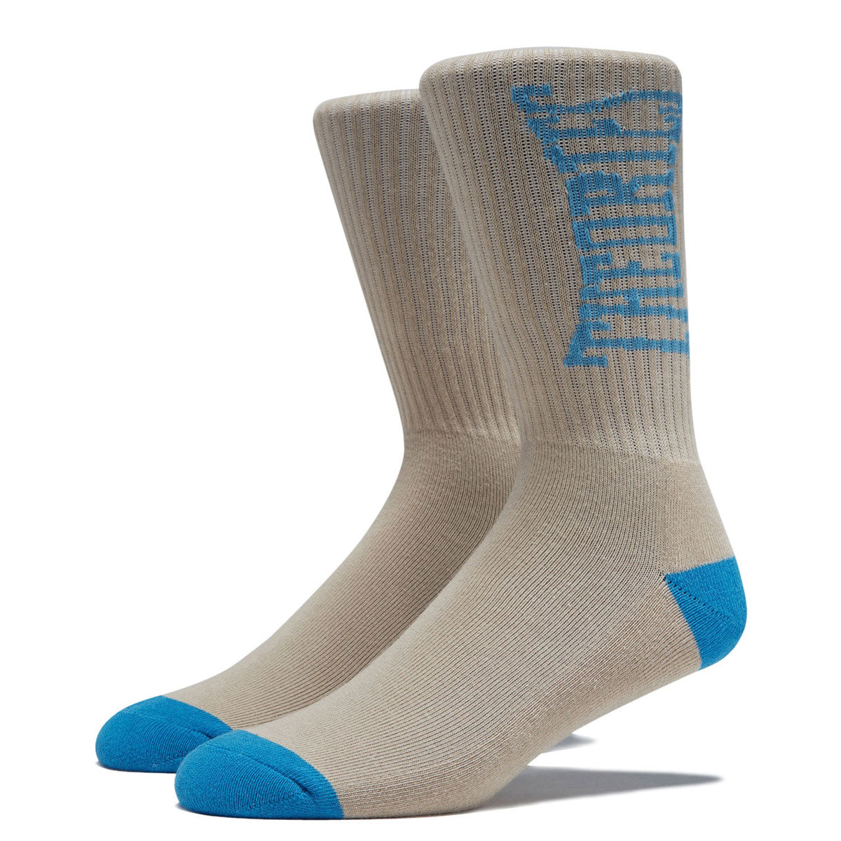 Theories Punchout Socks - Cream/Blue image 1