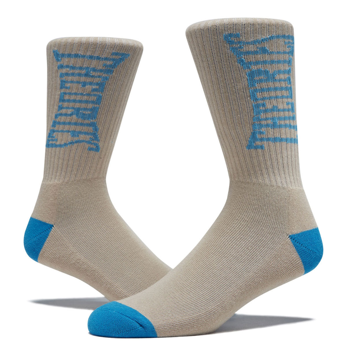 Theories Punchout Socks - Cream/Blue image 2