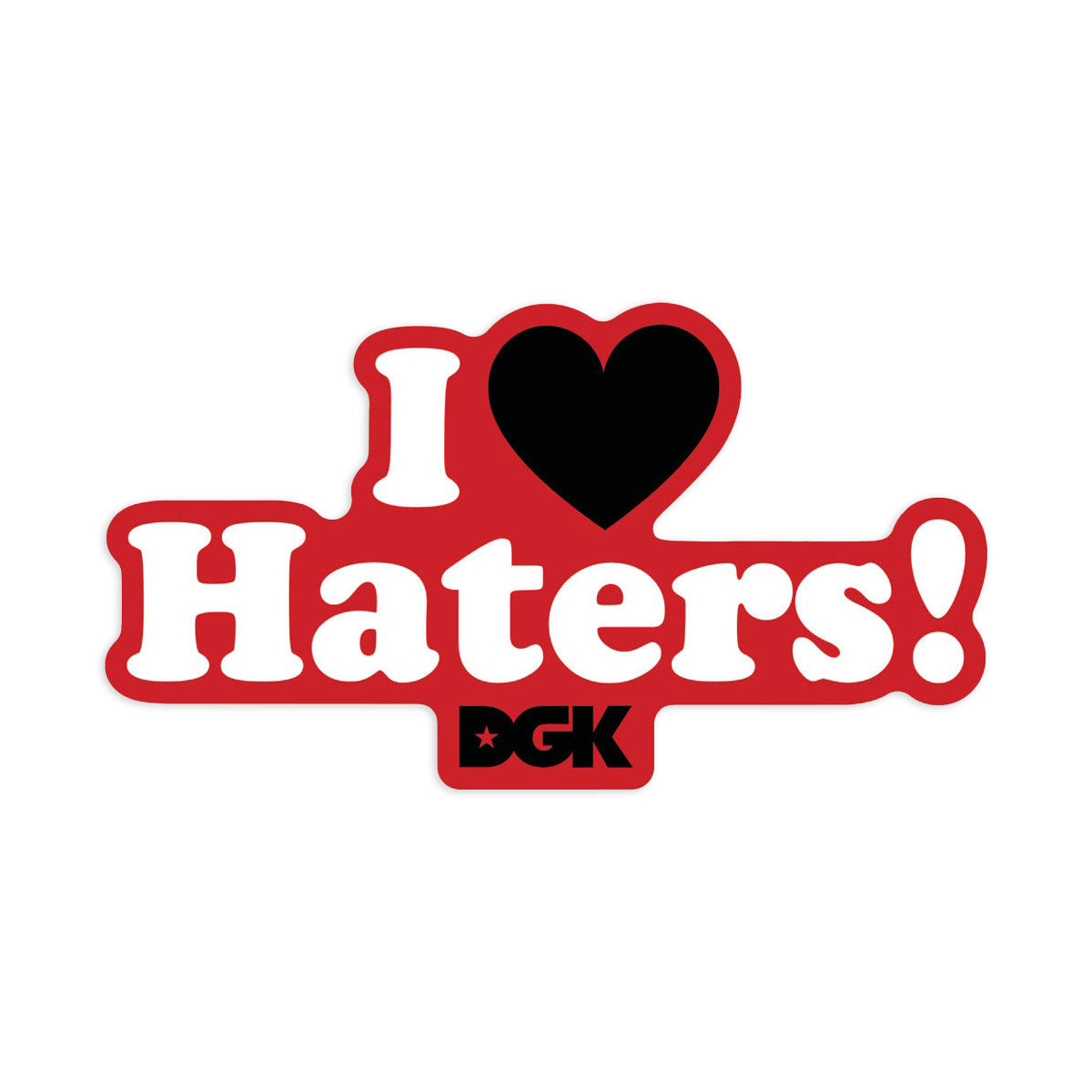 DGK Haters Sticker - Red/Black image 1