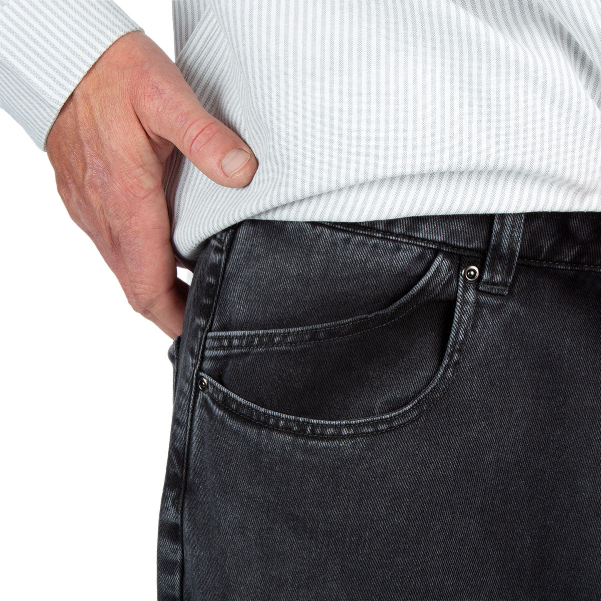 CCS Baggy Straight Denim Jeans - Acid Black image 9