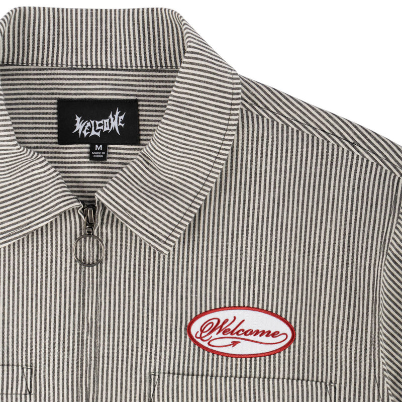 Welcome Garage Oxford Shirt - Black/Grey