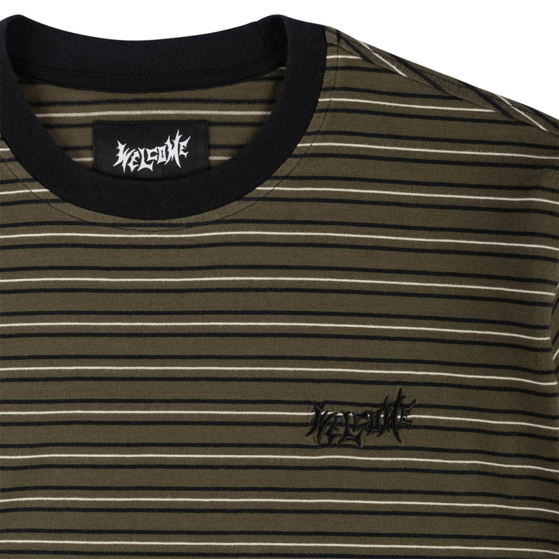 Welcome Recess Striped T-Shirt - Forest Night