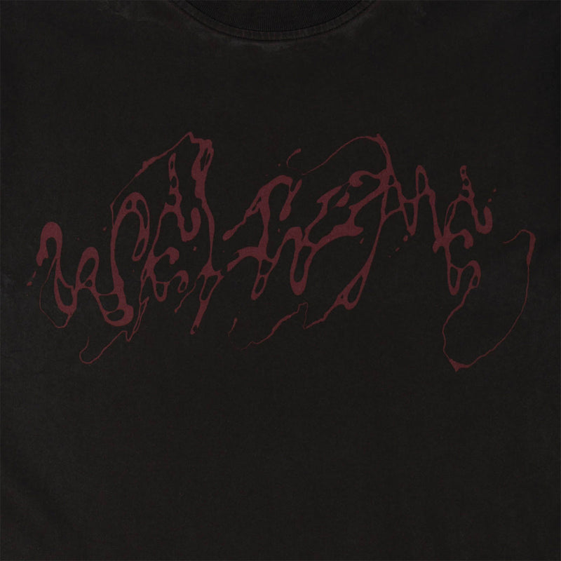 Welcome Weep Overprint T-Shirt - Black/Plum