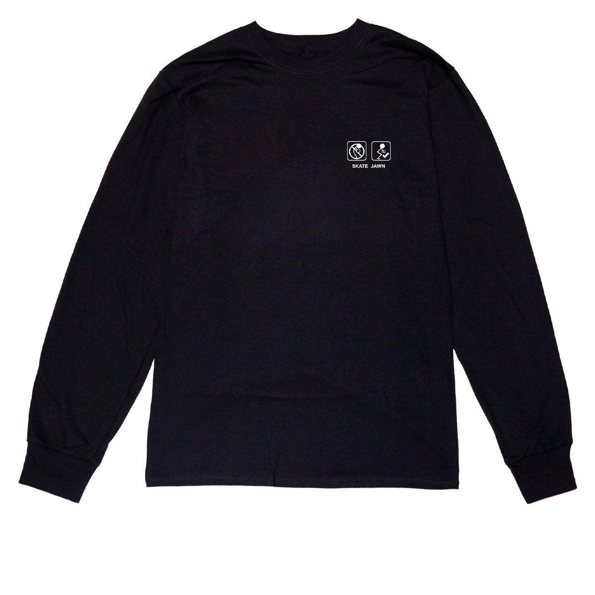 Skate Jawn Shipping Long Sleeve T-Shirt - Black image 2