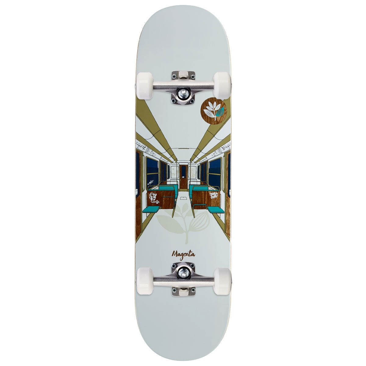 Magenta Glen Fox And Ben Gore Metro Series Skateboard Complete - 8.50